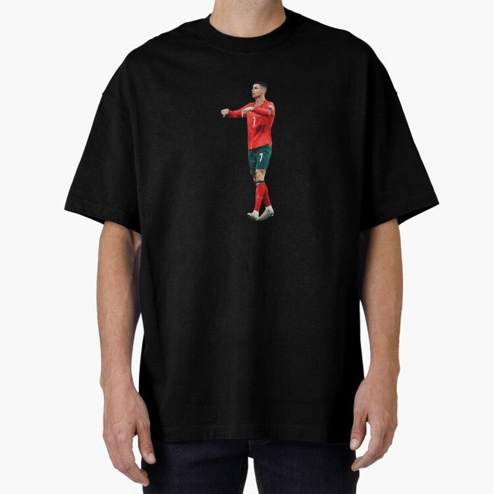 Cristiano Ronaldo siuuuuuu Oversized T-Shirt Make Game Day About Match Day Hype around FIFA World Cup 2026, Haaland and Mbappe, Argentina, Football History, Final Match Energy, Crowd Noise and Once in a Lifetime Moments; Made for Die Hard
