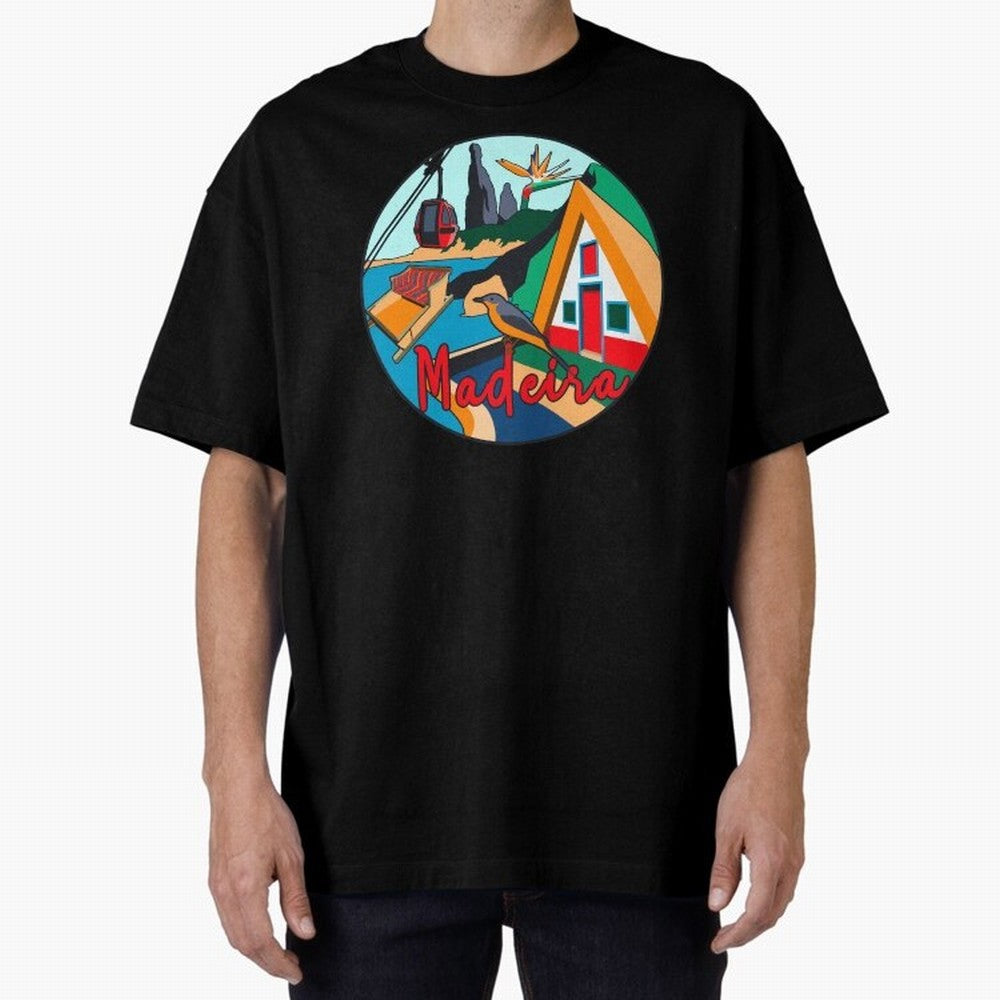 Madeira Oversized T-Shirt Represent Fans Who Live for Match Day Hype around FIFA World Cup 2026 Group Stage, Messi and Cristiano Ronaldo, Argentina, France and Brazil, Football Passion, Legendary Performances, Festival Vibes and Supporter