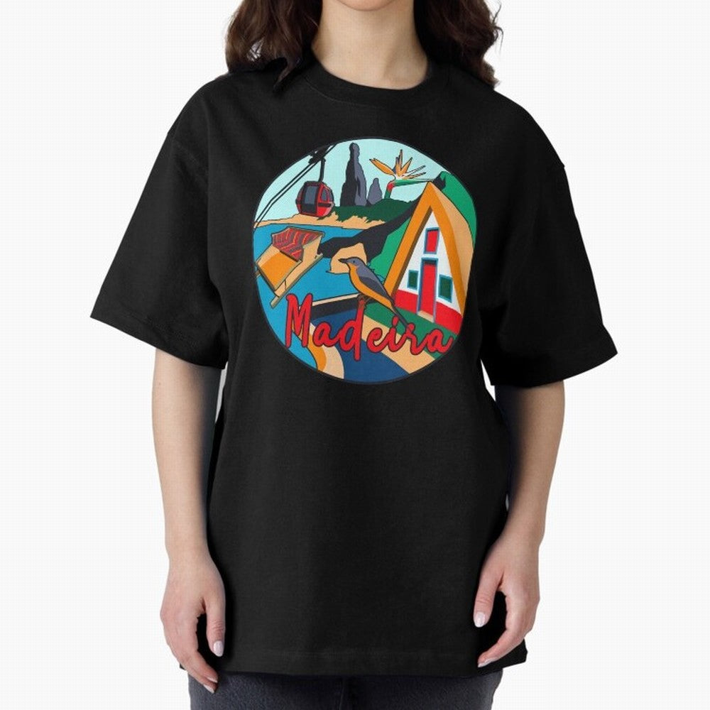 Madeira Oversized T-Shirt Represent Fans Who Live for Match Day Hype around FIFA World Cup 2026 Group Stage, Messi and Cristiano Ronaldo, Argentina, France and Brazil, Football Passion, Legendary Performances, Festival Vibes and Supporter
