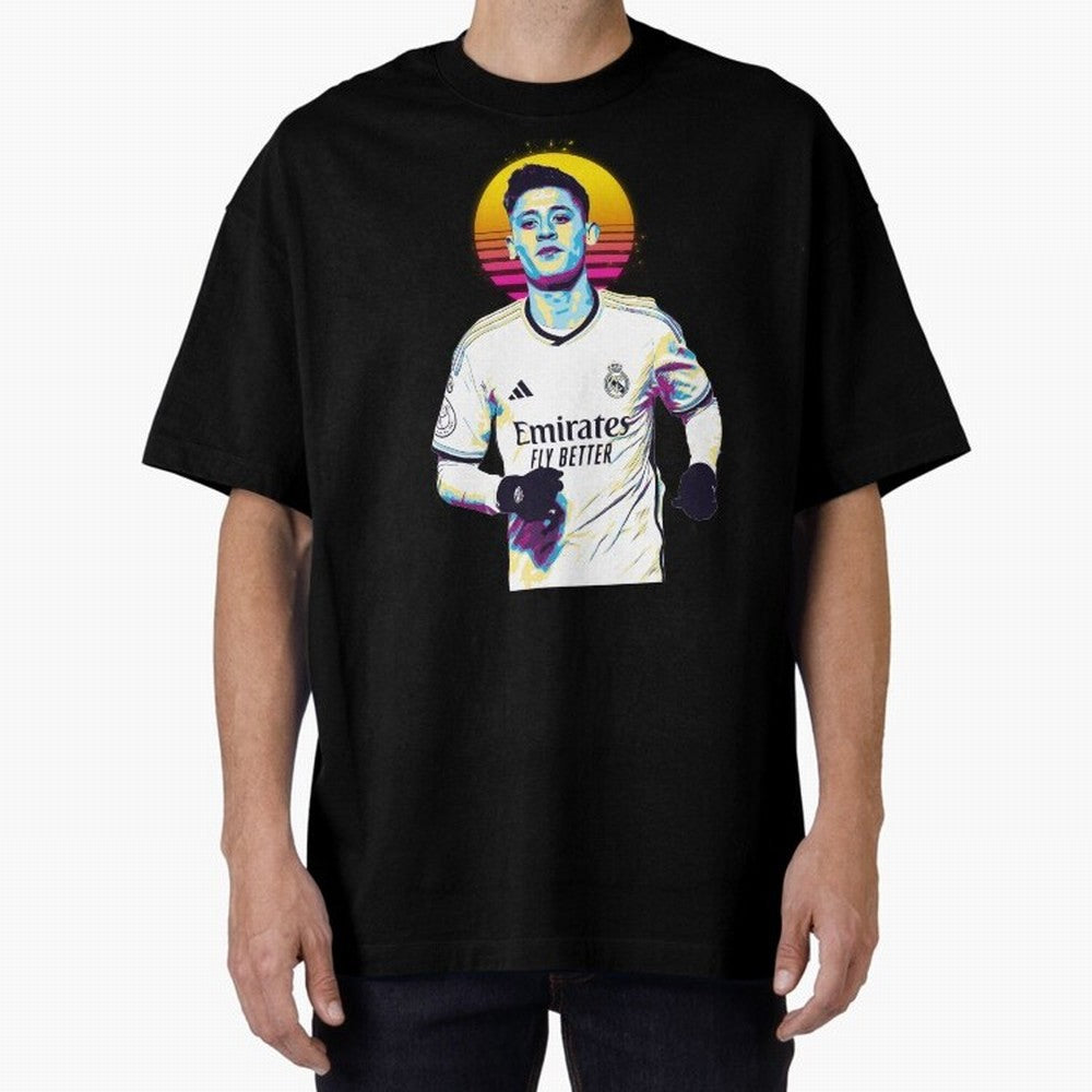 Arda Guler retro 80s Oversized T-Shirt Celebrate FIFA World Cup 2026 USA Canada Mexico Built around Mbappe and Neymar, England and Germany Energy, Football Festival Excitement, Trophy Ambitions, Country Rivalries and Star Player Buzz; Built for