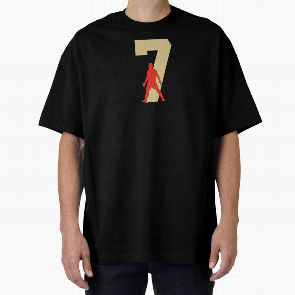 Ronaldo 7 Soccer Icon Oversized T-Shirt Show Love for Legendary Goals in FIFA World Cup 2026 Filled with Messi, Neymar and Mbappe, Spain Energy, Supporter Pride, Iconic Celebrations, Legendary Names and Global Match Day Energy; Created for Match
