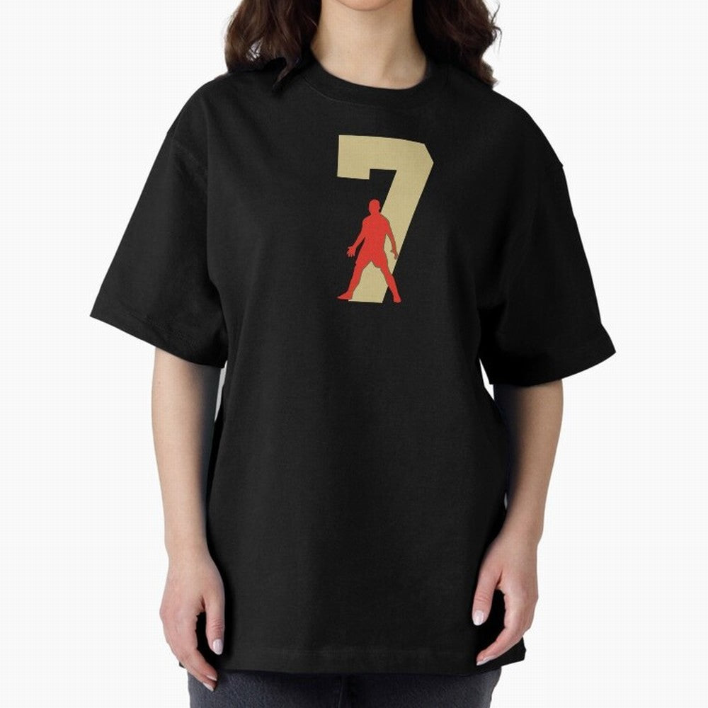 Ronaldo 7 Soccer Icon Oversized T-Shirt Show Love for Legendary Goals in FIFA World Cup 2026 Filled with Messi, Neymar and Mbappe, Spain Energy, Supporter Pride, Iconic Celebrations, Legendary Names and Global Match Day Energy; Created for Match