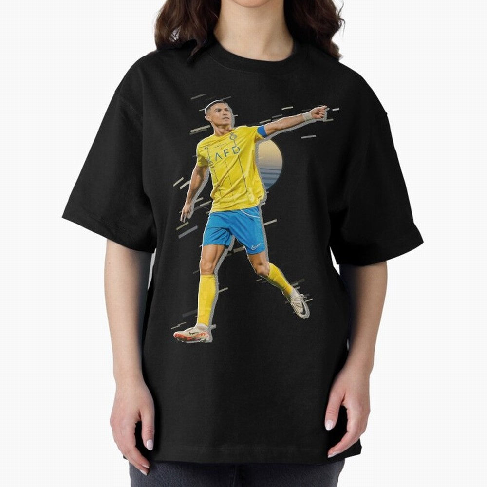 Ronaldo al nassr Oversized T-Shirt Carry the Dream of Match Day Hype around FIFA World Cup 2026 Group Stage, CR7, France, Stadium Memories, Football Loyalty, International Chants and Championship Tradition; Ideal for Passionate Fans Who Love