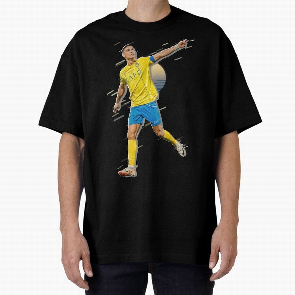 Ronaldo al nassr Oversized T-Shirt Carry the Dream of Match Day Hype around FIFA World Cup 2026 Group Stage, CR7, France, Stadium Memories, Football Loyalty, International Chants and Championship Tradition; Ideal for Passionate Fans Who Love