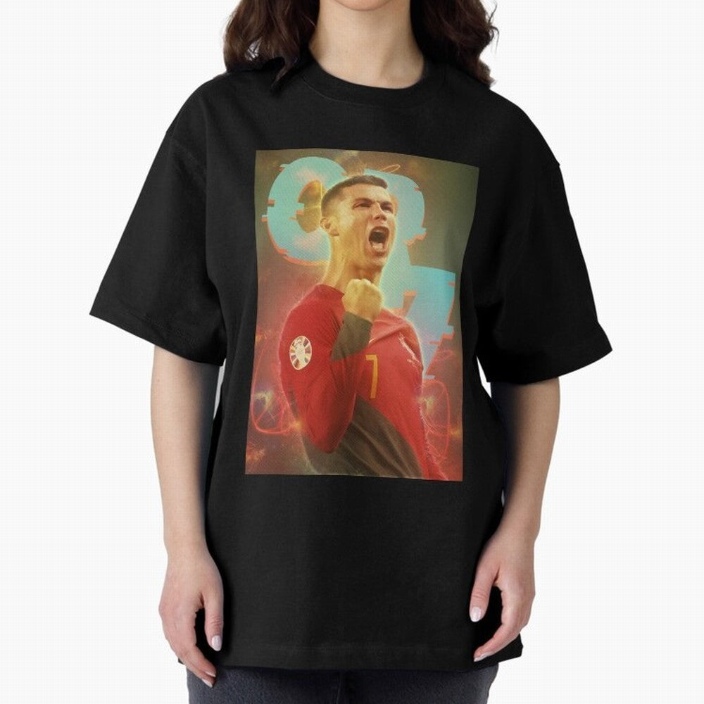 Ronaldo selebration Oversized T-Shirt Represent the Passion of FIFA World Cup 2026 Group Stage Built around Neymar, Brazil Energy, Stadium Memories, Football Loyalty, International Chants and Championship Tradition; Ideal for Fans Who Follow Messi,