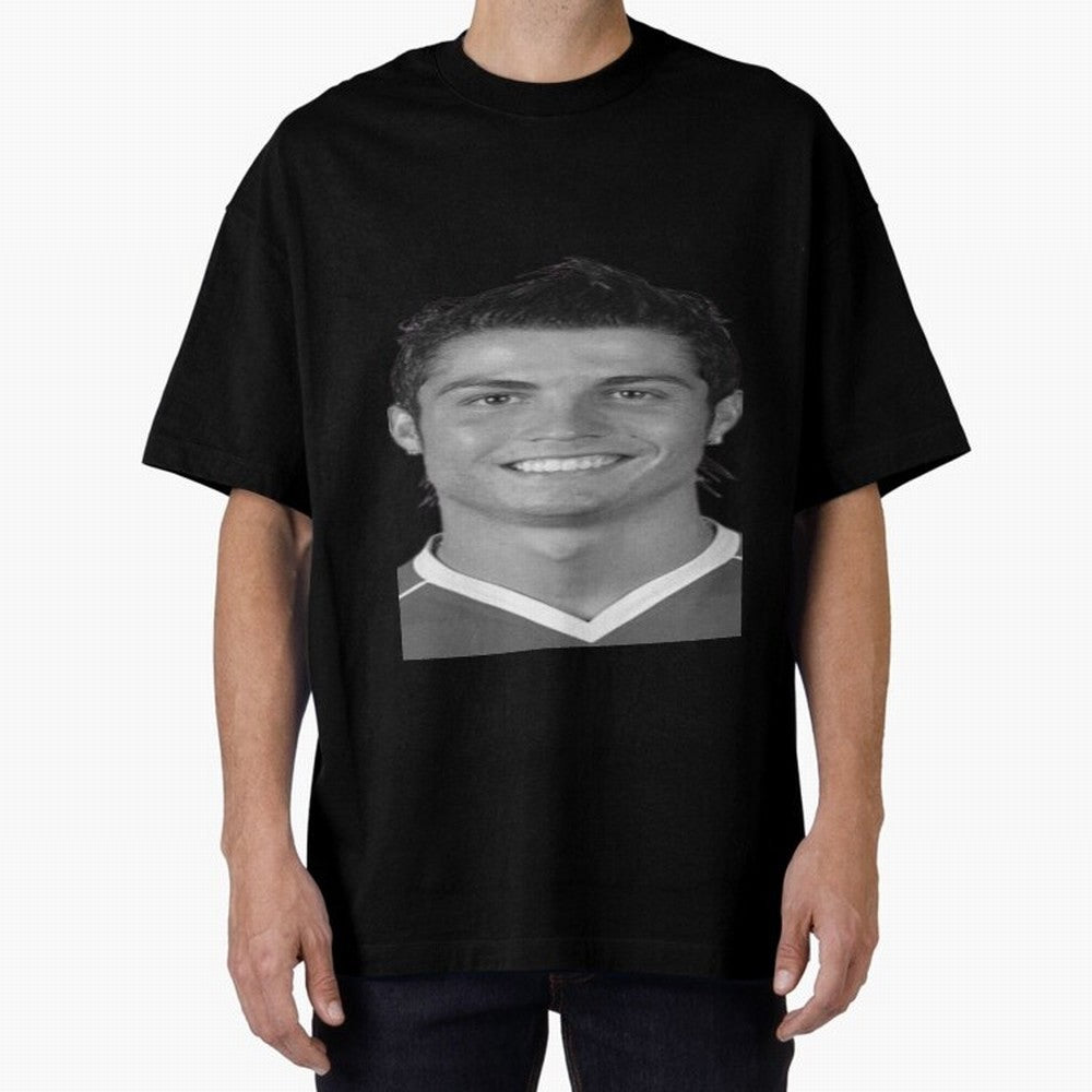Cristiano Ronaldo Oversized T-Shirt Honor the Beautiful Game during FIFA World Cup 2026 for Fans of Cristiano Ronaldo and France and Portugal, Bringing Match Day Excitement, Supporter Culture, Golden Goals and Global Football Passion; Ideal for