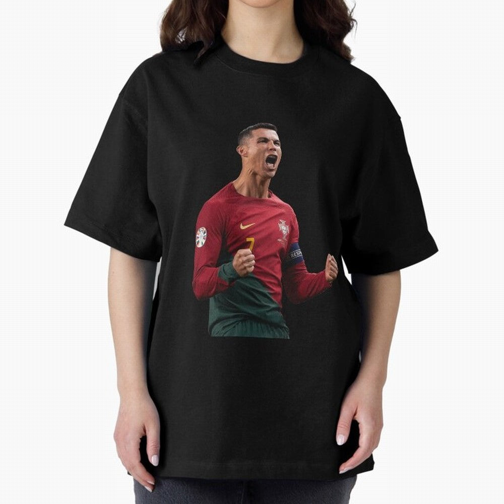 Cristiano Ronaldo T-Shirt Oversized T-Shirt Mark Global Football Passion for FIFA World Cup 2026, Built around Cristiano Ronaldo, Haaland and CR7, Brazil, Portugal and Argentina, Supporter Pride, Iconic Celebrations, Legendary Names and Global