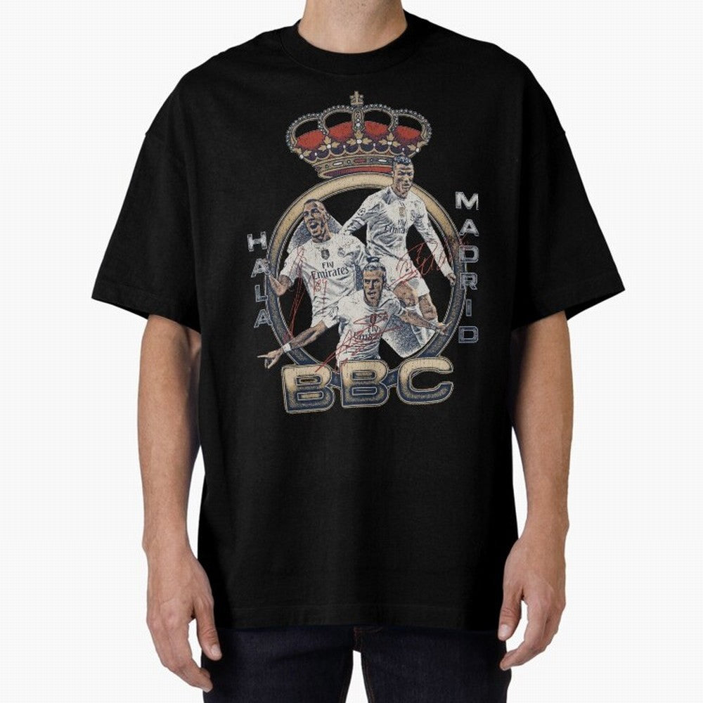 BBC of Real Madrid Oversized T-Shirt Celebrate National Team Dreams in the FIFA World Cup 2026 USA Canada Mexico Journey through Neymar, Haaland and Cristiano Ronaldo Highlights, Argentina Pride, Football Passion, Legendary Performances, Festival