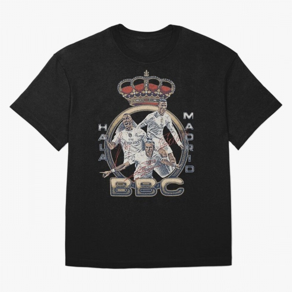 BBC of Real Madrid Oversized T-Shirt Celebrate National Team Dreams in the FIFA World Cup 2026 USA Canada Mexico Journey through Neymar, Haaland and Cristiano Ronaldo Highlights, Argentina Pride, Football Passion, Legendary Performances, Festival