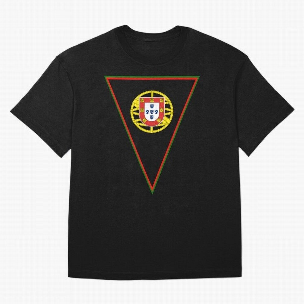 Portugal Flag & Coat of arms Oversized T-Shirt Celebrate Fan Favorites in FIFA World Cup 2026 Capturing Mbappe, Argentina Energy, Champion Mindset, Group Stage Buzz, Knockout Tension and Passionate Fan Culture; Created for Match Day Parties, Soccer