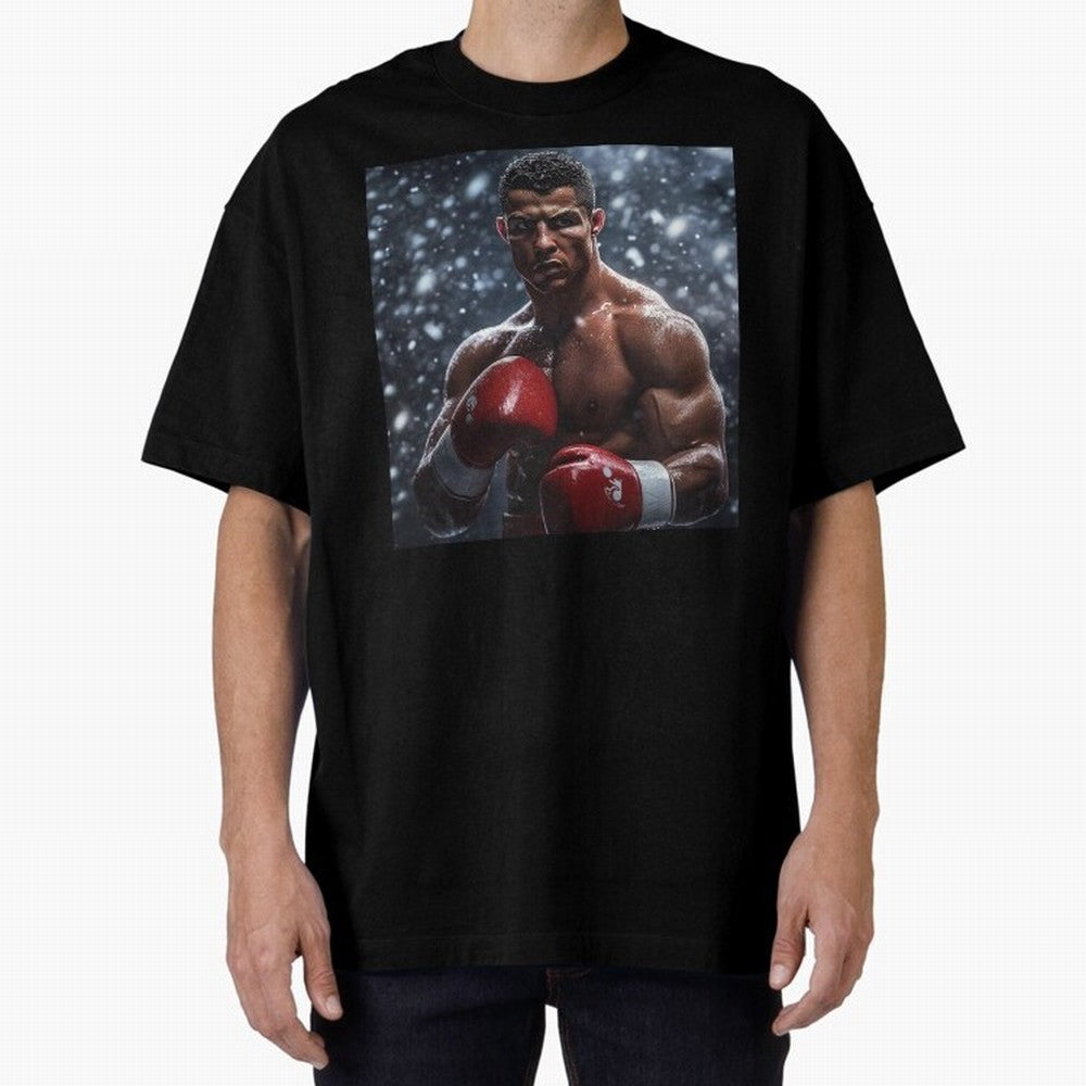 Cristiano Ronaldo: The Unexpected Boxer Oversized T-Shirt Bring World Football Passion into Global Football Passion for FIFA World Cup 2026, Driven by Messi, CR7 and Mbappe, Portugal, Football Festival Excitement, Trophy Ambitions, Country