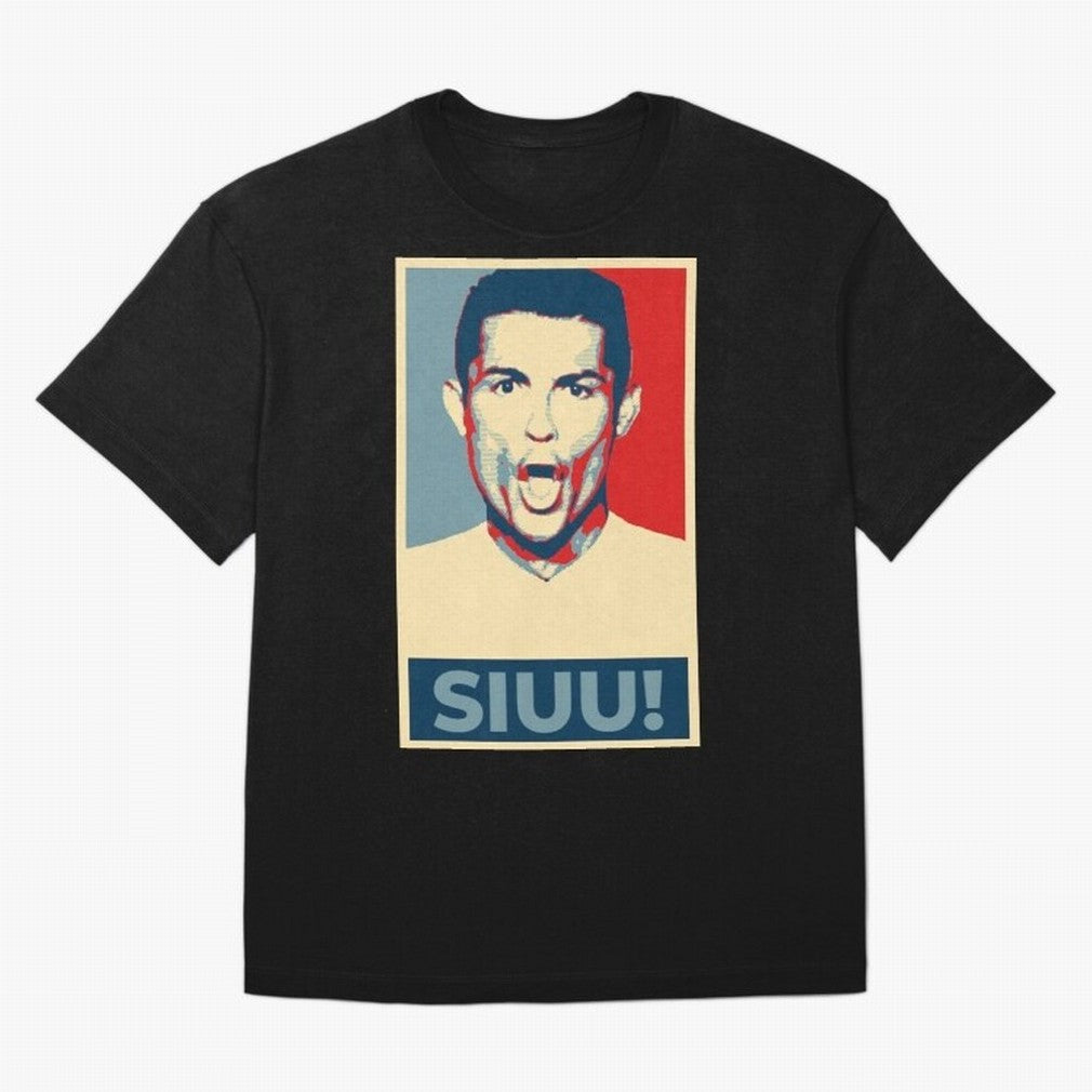 Ronaldo Siuu! - Hope Oversized T-Shirt Turn Up for Match Day Hype around FIFA World Cup 2026, Haaland and Mbappe, Spain, Tournament Hype, Historic Matchups, Family Viewing Parties and Global Sports Pride; Created for Match Day Parties, Soccer