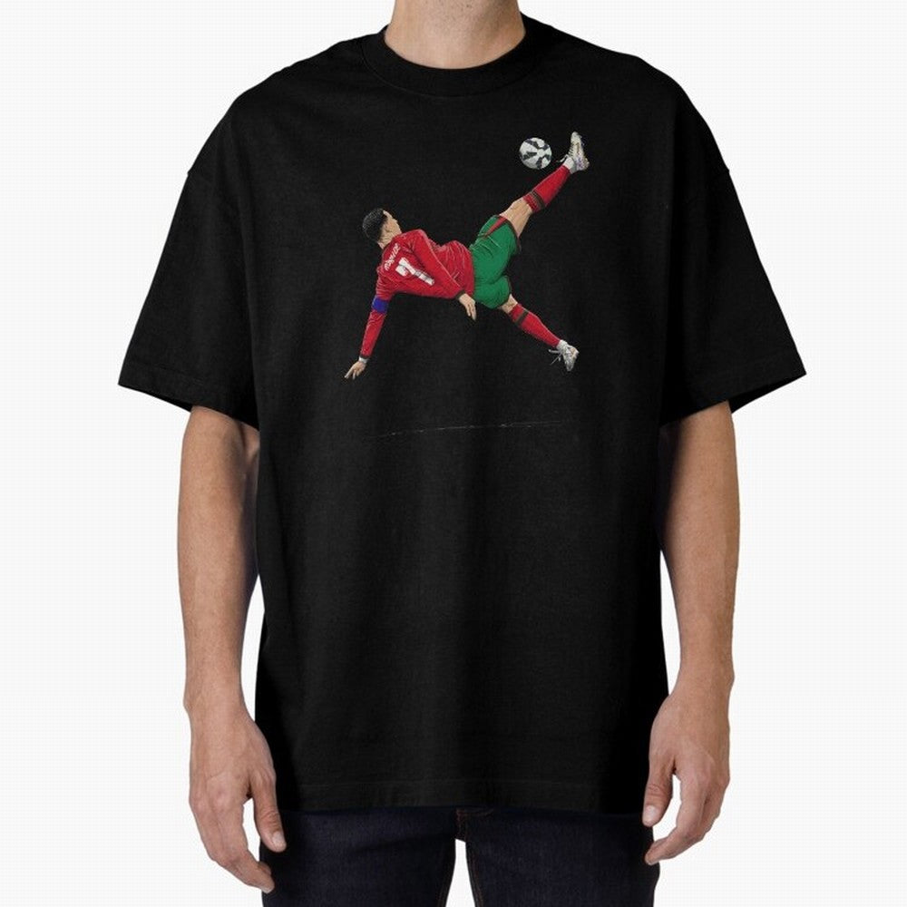Ronaldo 910 Goal Bicycle Kick Oversized T-Shirt Represent Football Lovers during the FIFA World Cup 2026 Group Stage Journey through Messi Highlights, Argentina Pride, Stadium Chants, National Pride, Trophy Dreams and Unforgettable Football