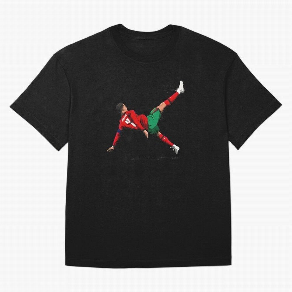 Cristiano Ronaldo 910th Goal Bicycle Kick Tribute Oversized T-Shirt Show Your Love for FIFA World Cup 2026 Filled with CR7 and Messi, Netherlands Energy, Global Supporter Spirit, Legendary Goals, National Colors and Tournament Celebration; Built