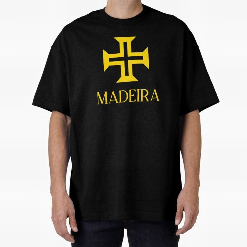 Madeira yellow Oversized T-Shirt Show Match Day Excitement for the FIFA World Cup 2026 Journey through Messi, Neymar and Mbappe Highlights, France and Portugal Pride, Fan Favorite Moments, National Team Passion, Big Match Drama and Soccer History;