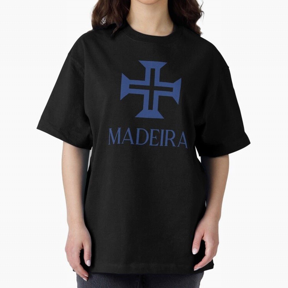 Madeira blue Oversized T-Shirt Bring Match Day Fire to FIFA World Cup 2026 USA Canada Mexico for Fans of Mbappe and Brazil, Portugal and Argentina, Bringing Game Day Rituals, Football Legends, Country Pride and the Road to the Final; Perfect for