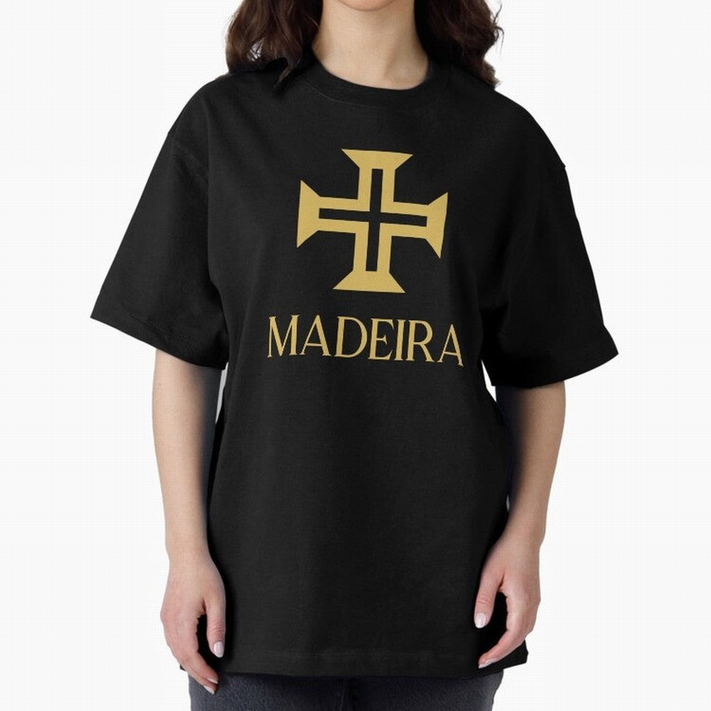 Madeira gold Oversized T-Shirt Bring Trophy Dreams to FIFA World Cup 2026 Spirit, Centered on England, France and Netherlands, CR7, Championship Spirit, Famous Goals, Roaring Crowds and International Football Unity; Perfect for People Who Love