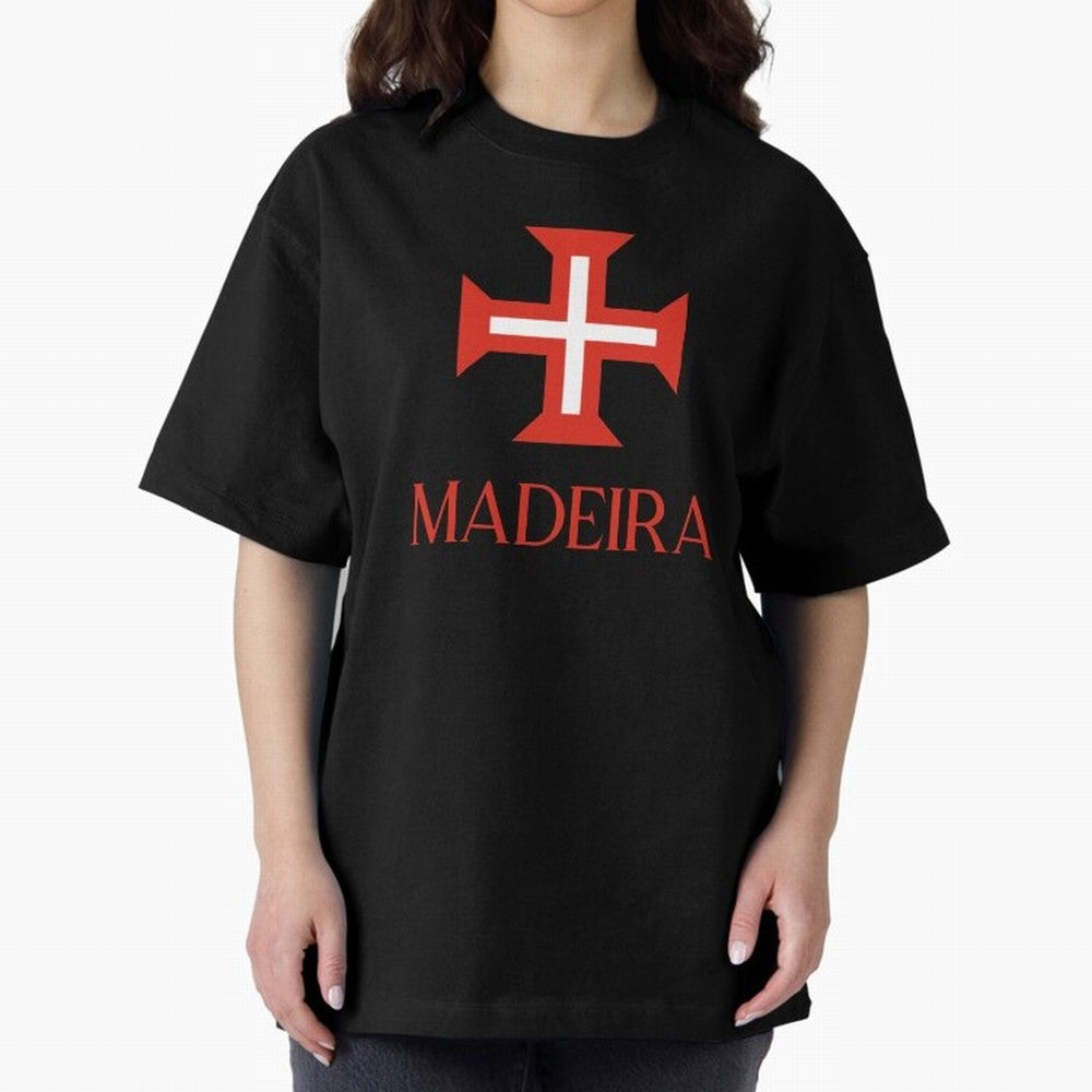 Madeira red Oversized T-Shirt Bring Supporter Culture to FIFA World Cup 2026 for Fans of Messi, CR7 and Mbappe and Spain and Netherlands, Bringing Retro Football Energy, Iconic Rivalries, Trophy Chase Drama and Stadium Atmosphere; Great for Watch