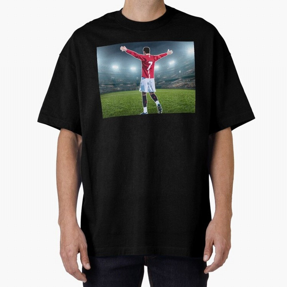 Ronaldo Oversized T-Shirt Carry National Pride through FIFA World Cup 2026 for Fans of Cristiano Ronaldo, Haaland and CR7 and Argentina and Brazil, Bringing Football History, Final Match Energy, Crowd Noise and Once in a Lifetime Moments; Ideal for