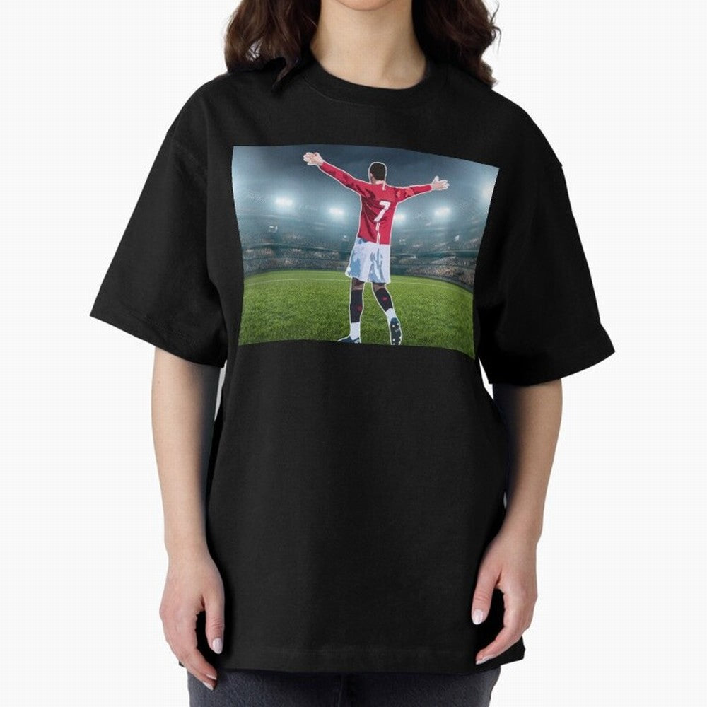 Ronaldo Oversized T-Shirt Carry National Pride through FIFA World Cup 2026 for Fans of Cristiano Ronaldo, Haaland and CR7 and Argentina and Brazil, Bringing Football History, Final Match Energy, Crowd Noise and Once in a Lifetime Moments; Ideal for