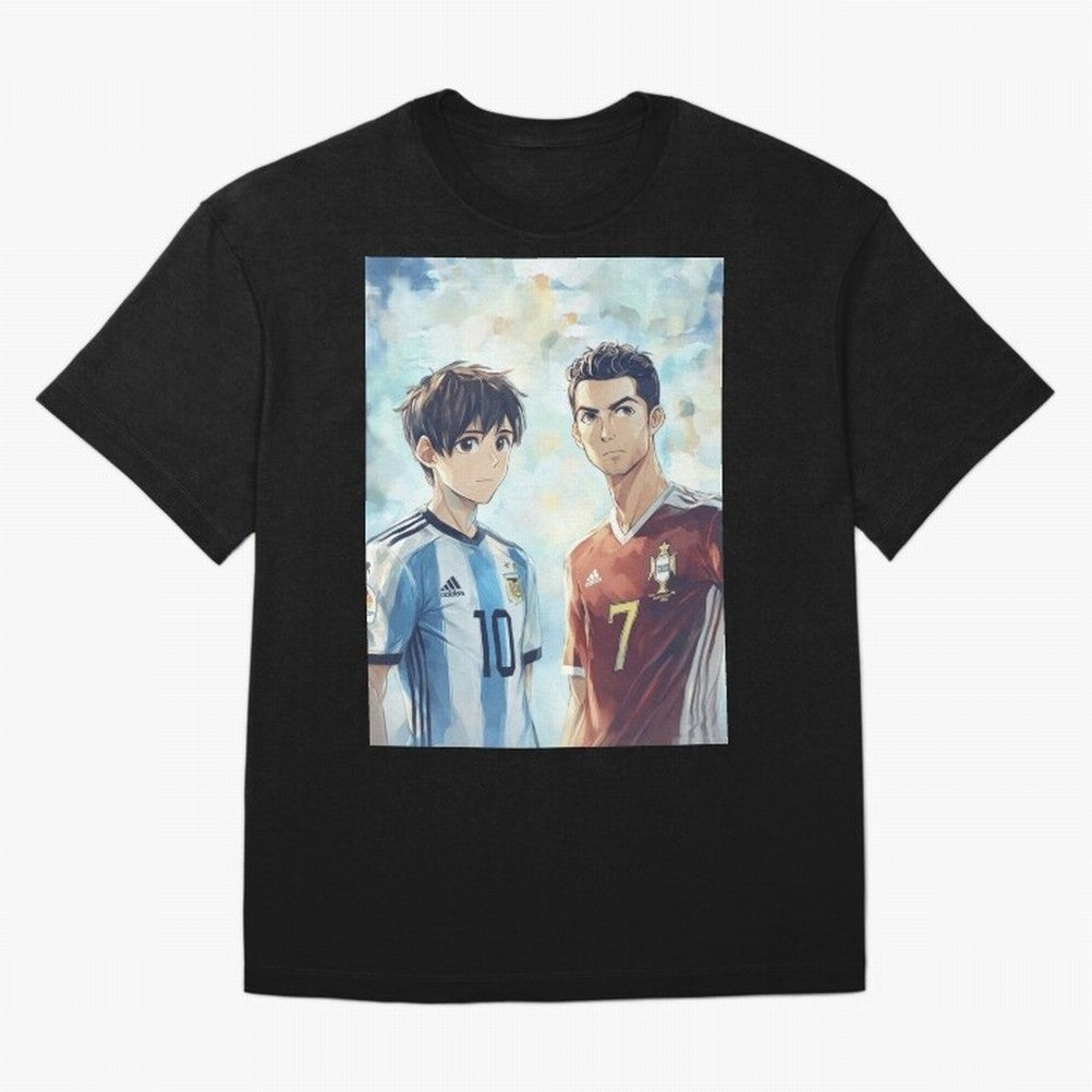 Lionel Messi and Cristiano Ronaldo Oversized T-Shirt Join the Global Buzz around FIFA World Cup 2026 Group Stage Spirit, Filled with France, Messi and Cristiano Ronaldo, Sports Nostalgia, International Competition, Famous Players and Unforgettable