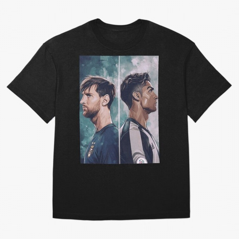 Lionel Messi and Cristiano Ronaldo Oversized T-Shirt Join the Countdown to Match Day Hype around FIFA World Cup 2026 Group Stage, Messi, Netherlands, Stadium Memories, Football Loyalty, International Chants and Championship Tradition; Perfect for