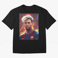 Lionel Messi Oversized T-Shirt Back the Journey through FIFA World Cup 2026 USA Canada Mexico Capturing Mbappe and Neymar, Portugal Energy, Global Supporter Spirit, Legendary Goals, National Colors and Tournament Celebration; Ideal for Passionate