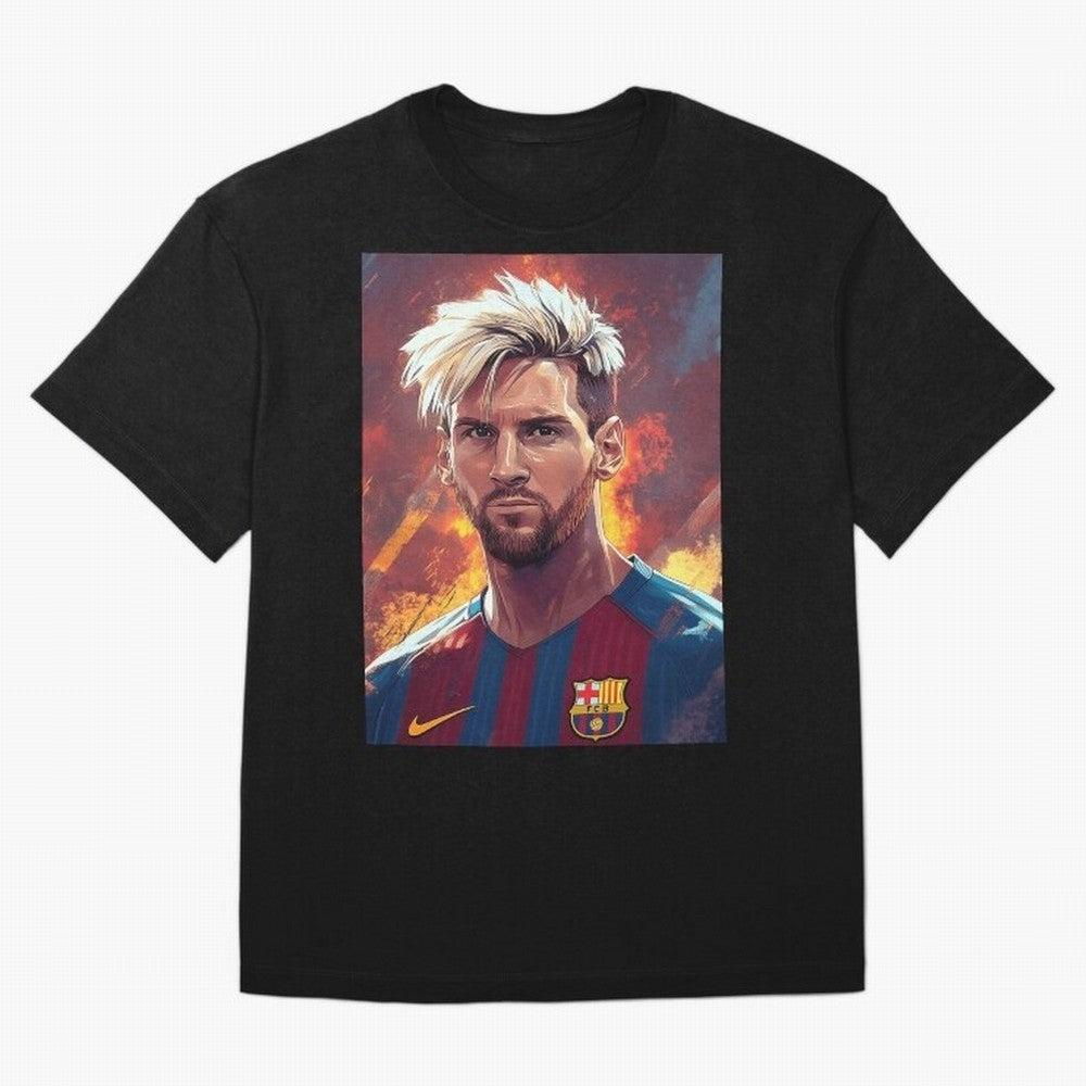Lionel Messi Oversized T-Shirt Back the Journey through FIFA World Cup 2026 USA Canada Mexico Capturing Mbappe and Neymar, Portugal Energy, Global Supporter Spirit, Legendary Goals, National Colors and Tournament Celebration; Ideal for Passionate
