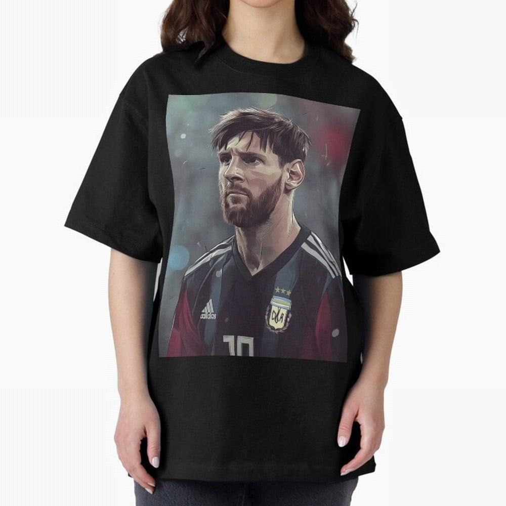Lionel Messi Oversized T-Shirt Bring Match Day Fire to FIFA World Cup 2026 Filled with Haaland and Mbappe, England, France and Netherlands Energy, Sports Nostalgia, International Competition, Famous Players and Unforgettable Victories; Made for Die