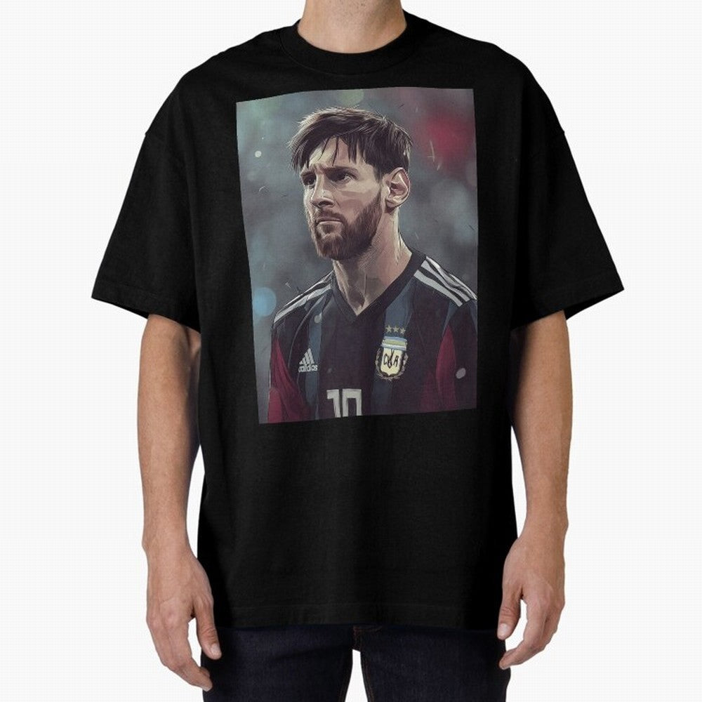 Lionel Messi Oversized T-Shirt Bring Match Day Fire to FIFA World Cup 2026 Filled with Haaland and Mbappe, England, France and Netherlands Energy, Sports Nostalgia, International Competition, Famous Players and Unforgettable Victories; Made for Die