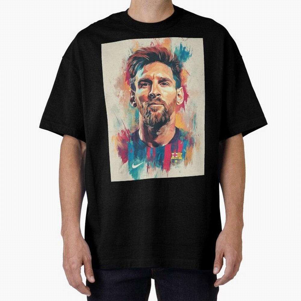 Lionel Messi Oversized T-Shirt Cheer for Match Day Hype around FIFA World Cup 2026, Neymar, Haaland and Cristiano Ronaldo, Spain and Netherlands, Soccer Culture, Superstar Moments, National Team Dreams and Competitive Fire; Made for Collectors Who