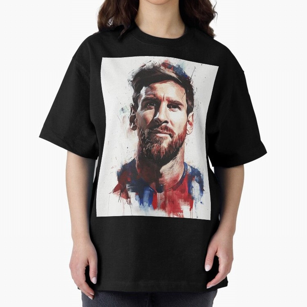 Lionel Messi Oversized T-Shirt Celebrate Global Passion for FIFA World Cup 2026 USA Canada Mexico Filled with Mbappe, Germany Energy, Tournament Hype, Historic Matchups, Family Viewing Parties and Global Sports Pride; Great for Supporters Who Love