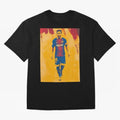 Lionel Messi Oversized T-Shirt Show Your Love for FIFA World Cup 2026 Group Stage Featuring Cristiano Ronaldo, Argentina, France and Brazil Energy, Sports Nostalgia, International Competition, Famous Players and Unforgettable Victories; Perfect for