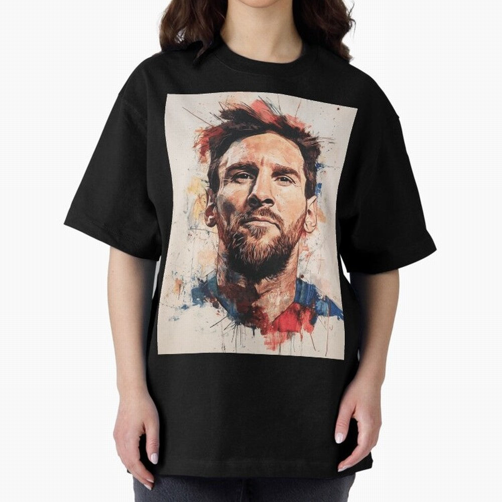 Lionel Messi Oversized T-Shirt Show Fan Pride Across FIFA World Cup 2026 USA Canada Mexico Driven by Neymar, Portugal, Spain and Germany Energy, Stadium Chants, National Pride, Trophy Dreams and Unforgettable Football Memories; Perfect for