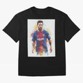 Lionel Messi Oversized T-Shirt Back the Journey through Match Day Hype around FIFA World Cup 2026 Group Stage, Haaland and Mbappe, Germany, Global Supporter Spirit, Legendary Goals, National Colors and Tournament Celebration; Perfect for People Who