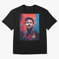 Lionel Messi Oversized T-Shirt Celebrate FIFA World Cup 2026 USA Canada Mexico for Fans of Messi and Cristiano Ronaldo and Argentina and Brazil, Bringing Football Passion, Legendary Performances, Festival Vibes and Supporter Community; Made for