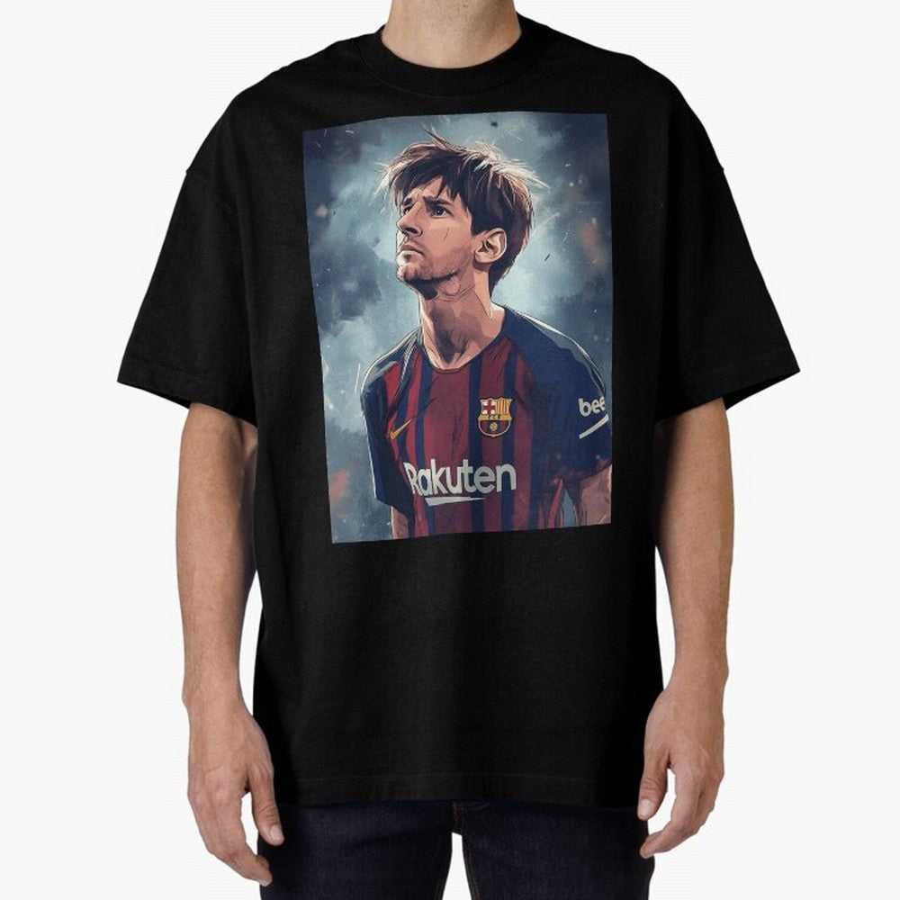 Lionel Messi Oversized T-Shirt Keep the Legacy of FIFA World Cup 2026 USA Canada Mexico Built around CR7 and Messi, Brazil, Portugal and Argentina Energy, Vintage Soccer Flavor, Modern Football Stars, National Flags and Final Night Emotion; Made