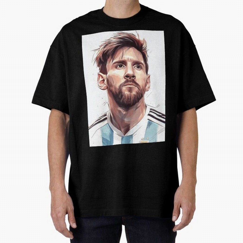 Lionel Messi Oversized T-Shirt Support Match Day Hype around FIFA World Cup 2026, Cristiano Ronaldo, Haaland and CR7, England and Germany, Game Day Rituals, Football Legends, Country Pride and the Road to the Final; Built for Supporters Chasing