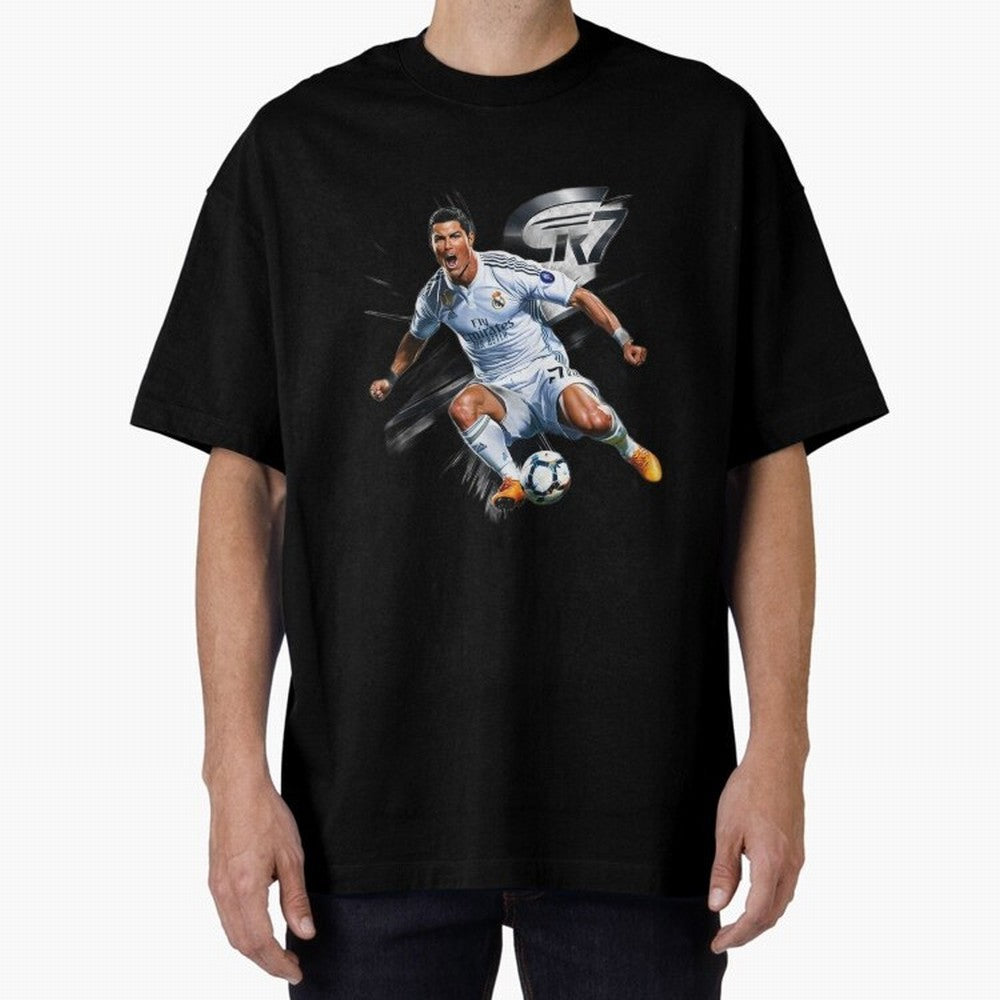 CR7 Ronaldo Legacy GOAT Soccer Fan T-Shirt ¨C Ultimate Football Icon Oversized T-Shirt Follow the Road to Global Football Passion for FIFA World Cup 2026, Filled with Neymar, Brazil, Match Day Excitement, Supporter Culture, Golden Goals and Global