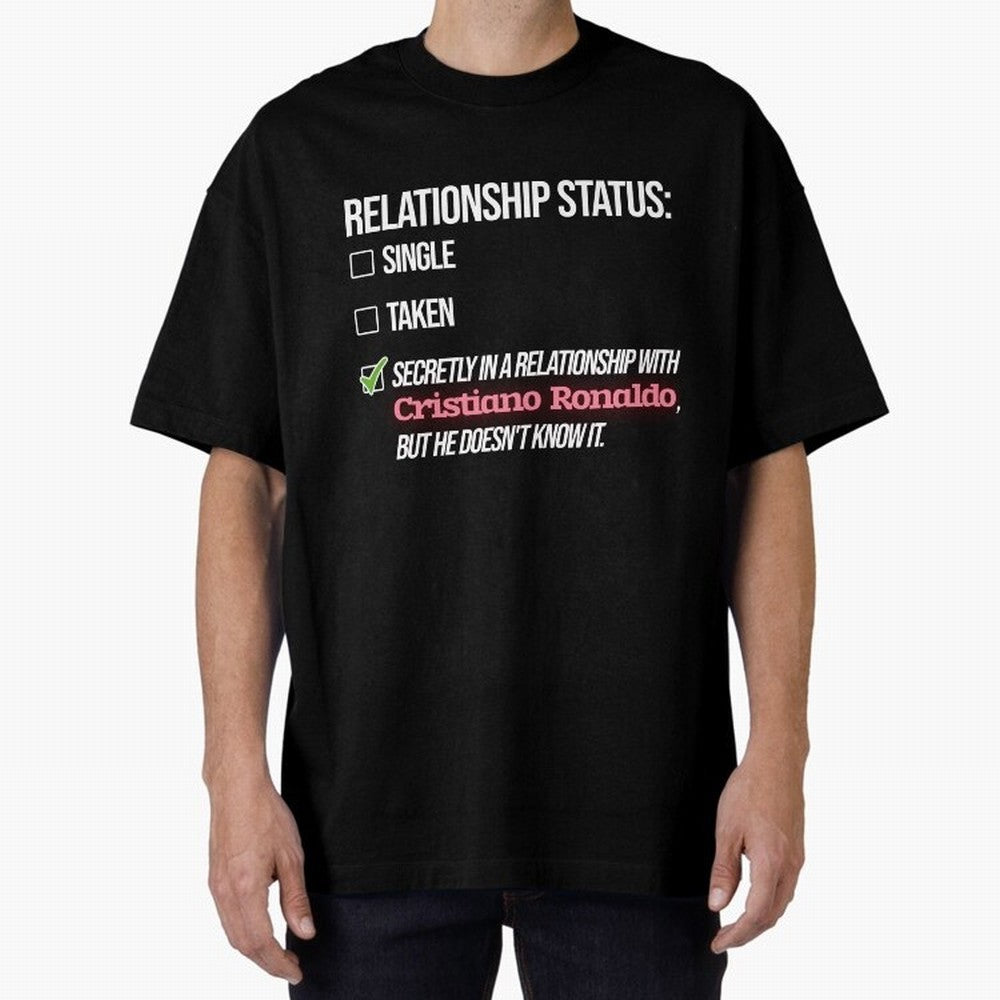 Relationship with Cristiano Ronaldo Oversized T-Shirt Celebrate the Biggest Stage of FIFA World Cup 2026 Group Stage for Fans of Messi and Portugal, Bringing Soccer Culture, Superstar Moments, National Team Dreams and Competitive Fire; Perfect for