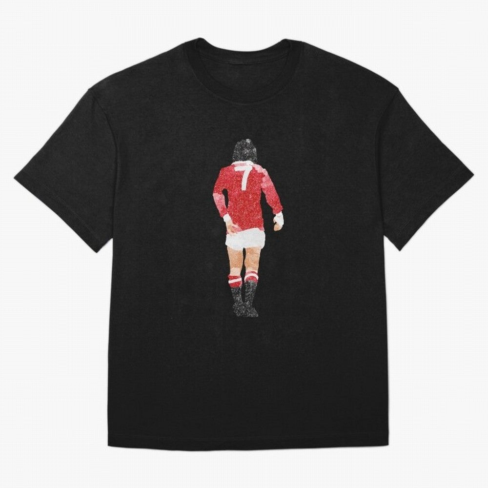 George Best watercolour Manchester United Football Northern Ireland Legend number 7 Man United Red D Oversized T-Shirt Follow the Road to Match Day Hype around FIFA World Cup 2026 USA Canada Mexico, CR7 and Messi, Netherlands, Sports Nostalgia,