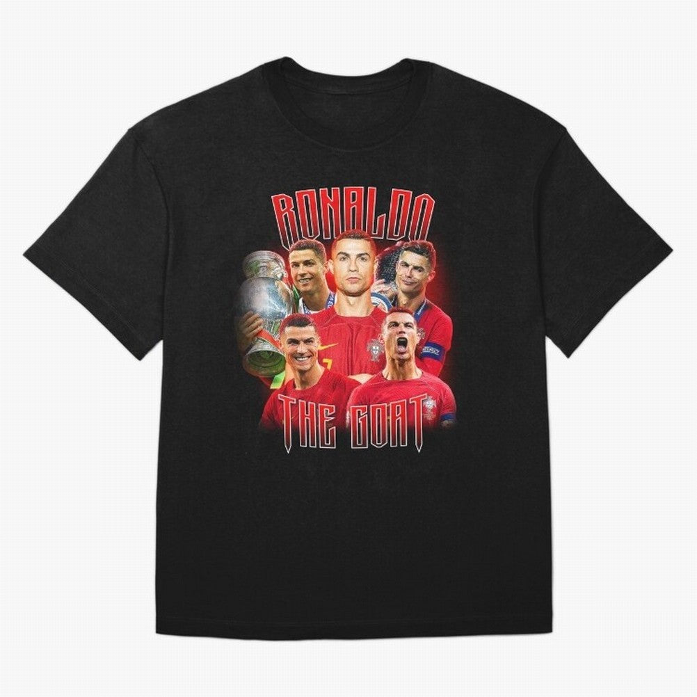 Cristiano Ronaldo Vintage Style Tee, Bootleg Tee, Bootleg T Shirt, Rap Tee Oversized T-Shirt Fuel the Hype around FIFA World Cup 2026 Group Stage Spirit, with England, France and Netherlands, Cristiano Ronaldo, Goal Celebration Energy, Supporter