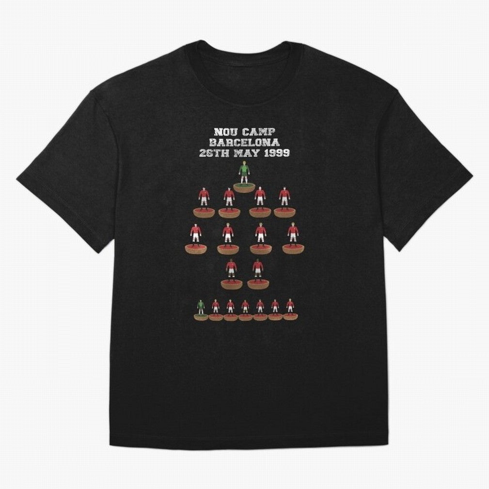 Manchester United Champions League 1999 Oversized T-Shirt Support the Legends of Global Football Passion for FIFA World Cup 2026, with Neymar, Haaland and Cristiano Ronaldo, Portugal, Spain and Germany, Football Festival Excitement, Trophy