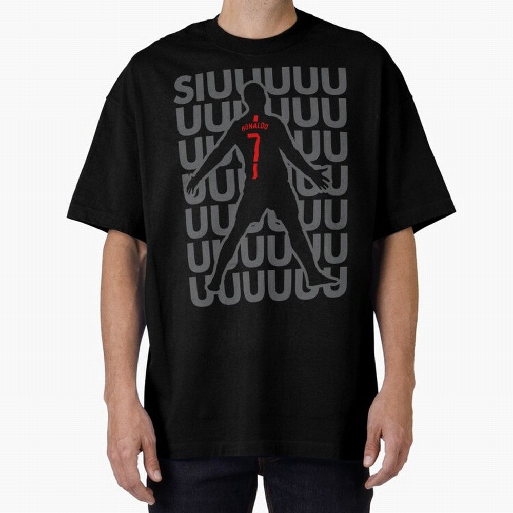 Siuuuuuu Cristiano Ronaldo Oversized T-Shirt Cheer through Every Moment of Global Football Passion for FIFA World Cup 2026 Group Stage, Built around Messi, Brazil, Portugal and Argentina, Goal Celebration Energy, Supporter Heritage, Football Icons