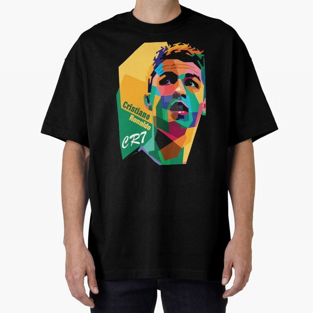 cristiano ronaldo Oversized T-Shirt Celebrate Supporters United by FIFA World Cup 2026 Group Stage Filled with CR7 and Messi, Spain and Netherlands Energy, Football Festival Excitement, Trophy Ambitions, Country Rivalries and Star Player Buzz;