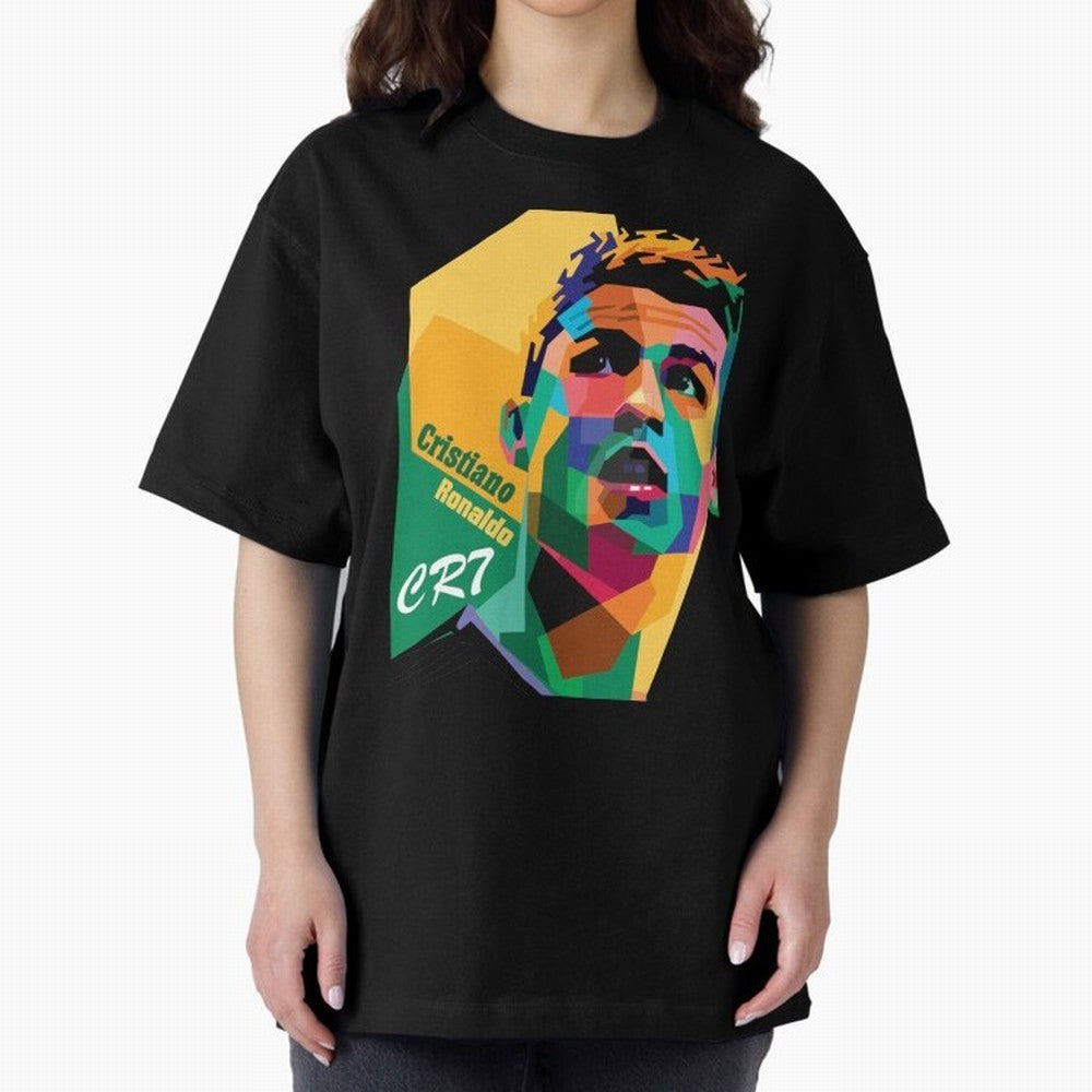 cristiano ronaldo Oversized T-Shirt Celebrate Supporters United by FIFA World Cup 2026 Group Stage Filled with CR7 and Messi, Spain and Netherlands Energy, Football Festival Excitement, Trophy Ambitions, Country Rivalries and Star Player Buzz;