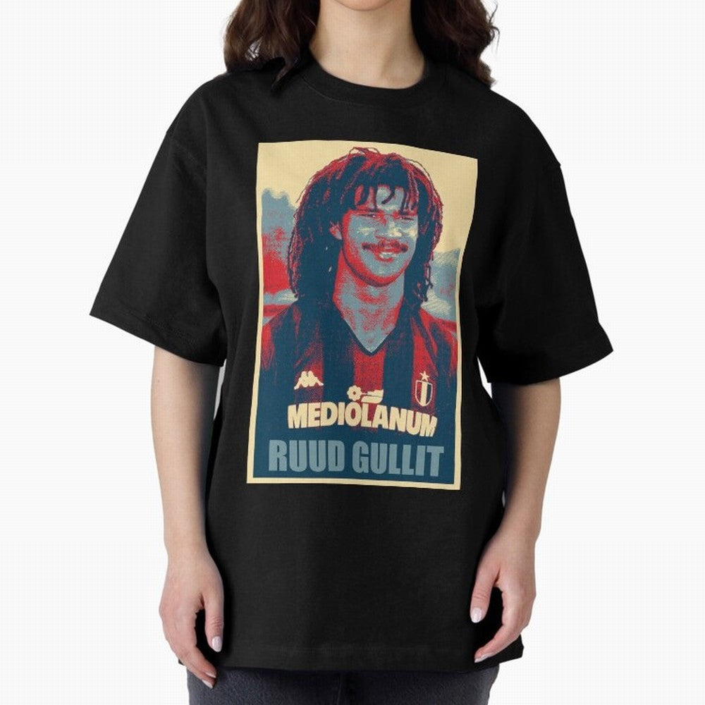 Ruud Gullit Oversized T-Shirt Cheer through Every Moment of Global Football Passion for FIFA World Cup 2026, Celebrating Messi, Neymar and Mbappe, France, Fan Favorite Moments, National Team Passion, Big Match Drama and Soccer History; Made for Die