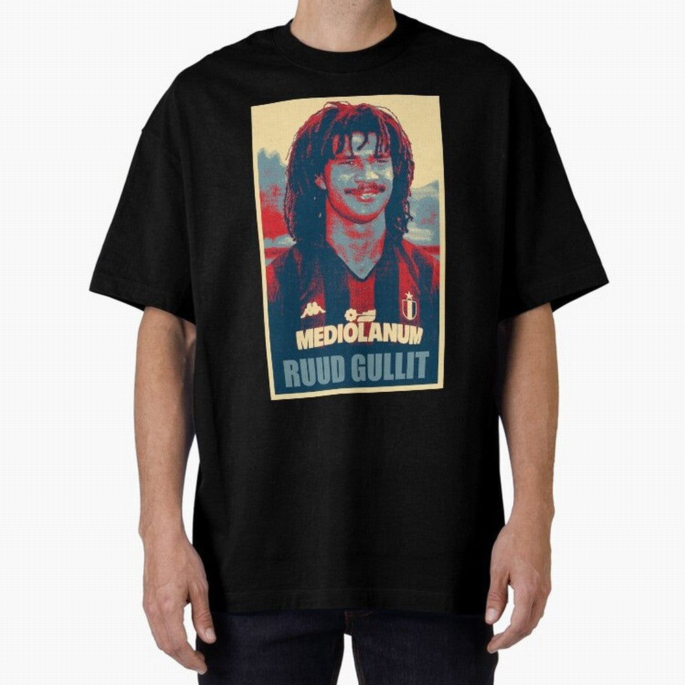 Ruud Gullit Oversized T-Shirt Cheer through Every Moment of Global Football Passion for FIFA World Cup 2026, Celebrating Messi, Neymar and Mbappe, France, Fan Favorite Moments, National Team Passion, Big Match Drama and Soccer History; Made for Die