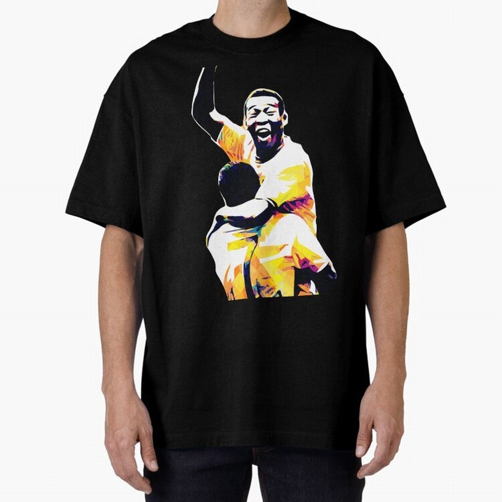 Pele Pop Art Oversized T-Shirt Bring a Vintage Feel to the FIFA World Cup 2026 Group Stage Journey through Cristiano Ronaldo, Haaland and CR7 Highlights, Brazil, Portugal and Argentina Pride, Tournament Hype, Historic Matchups, Family Viewing