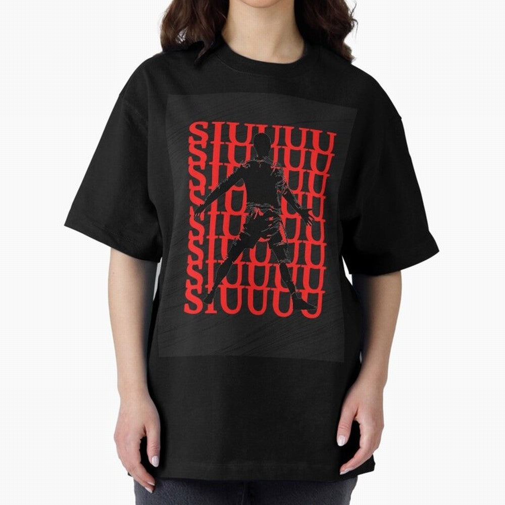 cristiano ronaldo siuuu Oversized T-Shirt Feel FIFA World Cup 2026 USA Canada Mexico Built around CR7 and Messi, Brazil Energy, Global Supporter Spirit, Legendary Goals, National Colors and Tournament Celebration; Built for Supporters Chasing